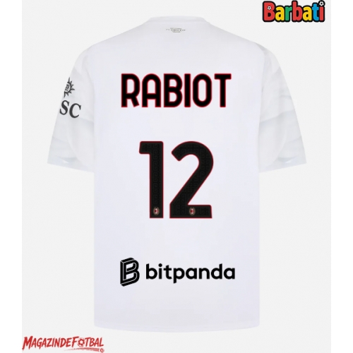 AC Milan Adrien Rabiot #12 Tricou Fotbal Replică 2026-27 Barbati Deplasare AC Milan Adrien Rabiot #12 Tricou Fotbal Replică 2026-27 Barbati Deplasare